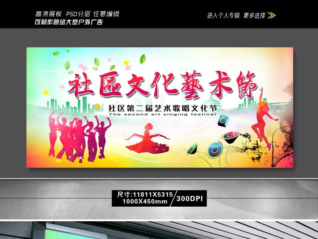 社区文化艺术节背景