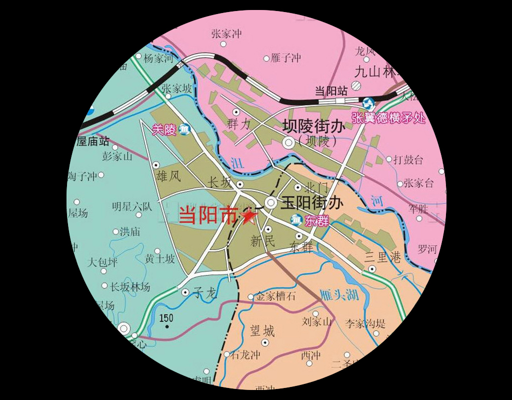 当阳高清地图