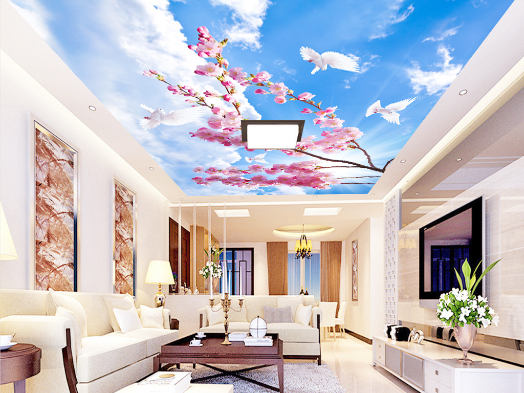 我图网提供精品流行浪漫樱花蓝天白云天花吊顶壁画素材下载,作品模板源文件可以编辑替换,设计作品简介: 浪漫樱花蓝天白云天花吊顶壁画 位图, RGB格式高清大图,使用软件为 Photoshop CS6(.psd)