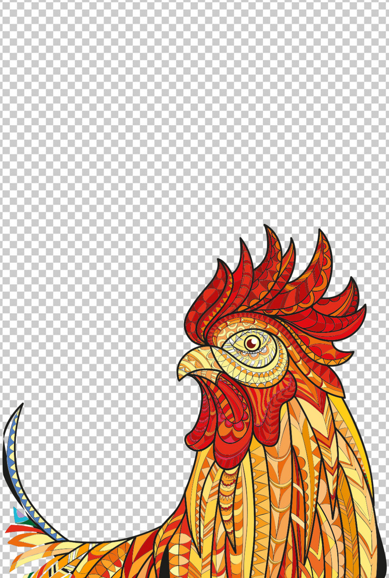 2017新年公鸡头设计元素(图片编号:15895012