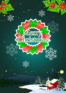 圣诞节海报手绘_圣诞节海报手绘设计图片素材