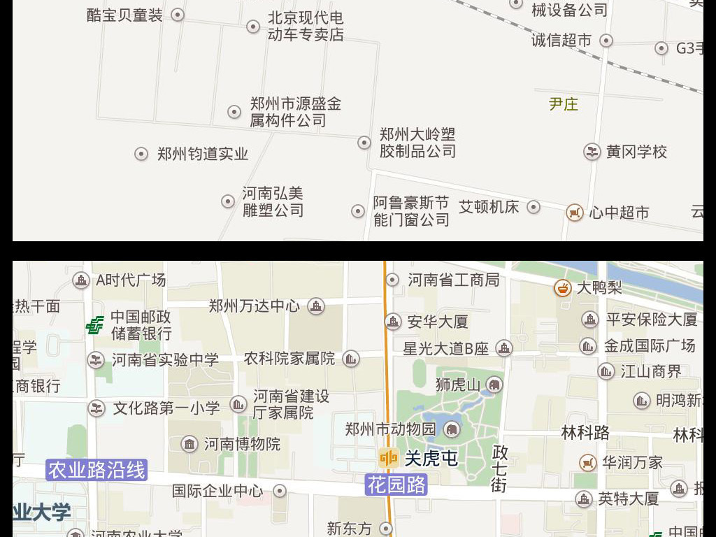 2016高清郑州市电子版地图图片