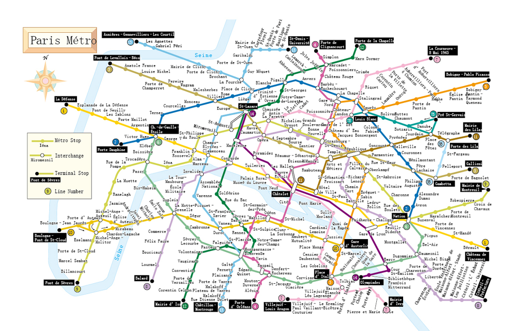 巴黎地铁高清图