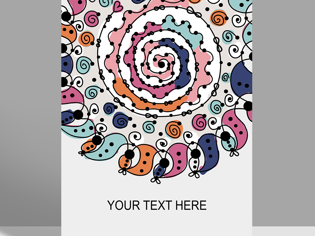 秘密花园可爱word背景信纸文档背景
