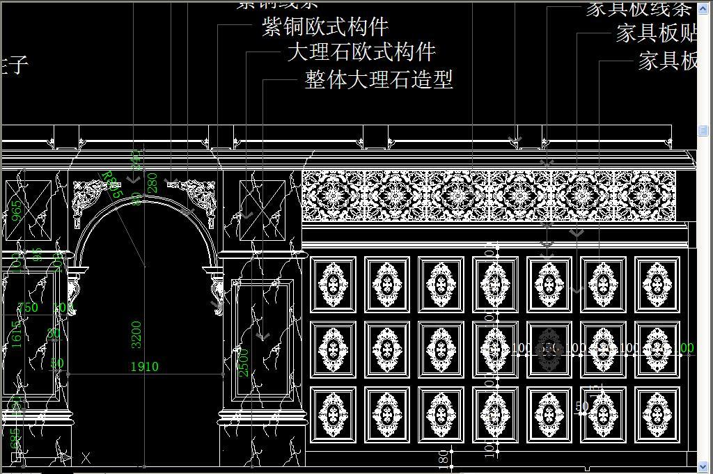我图网提供精品流行欧式护墙板CAD素材下载,作品模板源文件可以编辑替换,设计作品简介: 欧式护墙板CAD,,使用软件为 AutoCAD 2004(.dwg) 欧式整体家装护墙图纸 欧式护墙设计 酒柜 书柜 衣柜 酒窖 欧式立面图 展厅设计 实木护墙板 垭口 电视机背景墙CAD 天花吊顶CAD 护墙板拆 家装CAD图 欧式护墙板