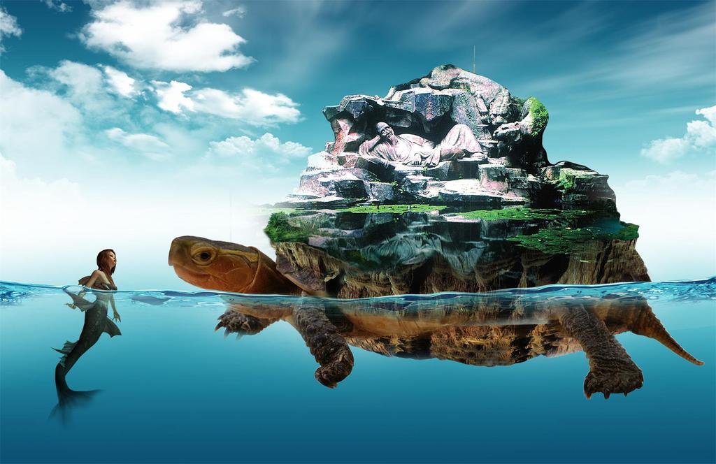 龟仙人图片素材_psd模板下载(23.80MB)_其他大全_背景