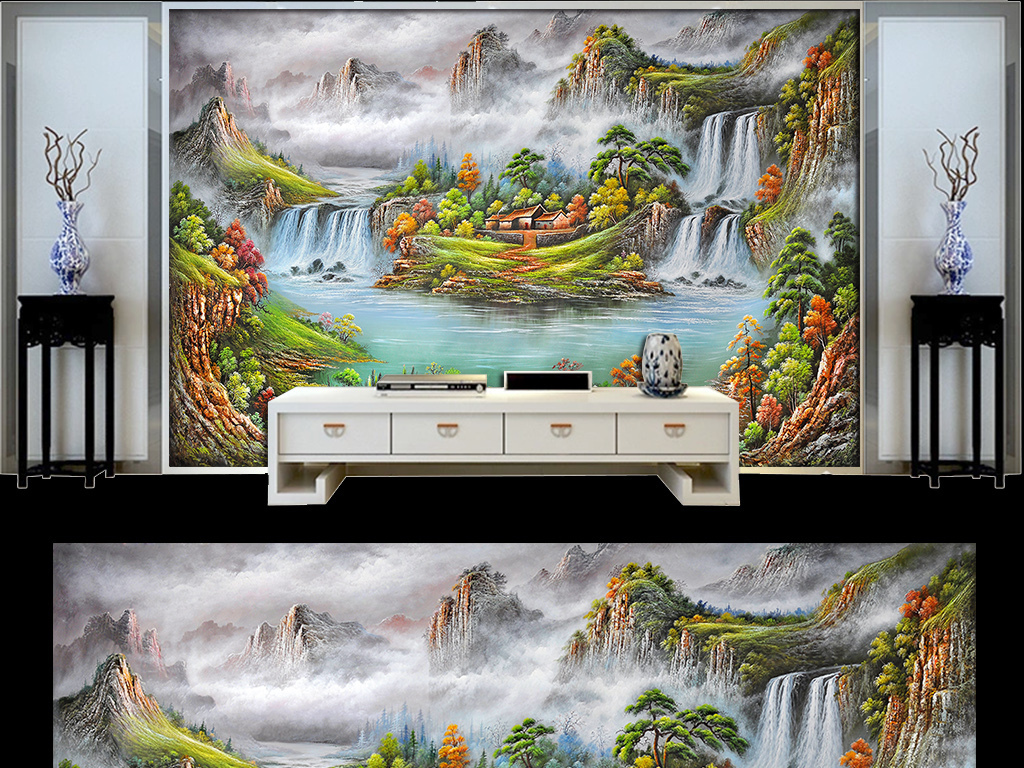 我图网提供精品流行聚宝盆山水画背景墙素材下载,作品模板源文件可以编辑替换,设计作品简介: 聚宝盆山水画背景墙 位图, RGB格式高清大图,使用软件为 Photoshop CS2(.tif不分层) 聚宝盆 山水画 国画