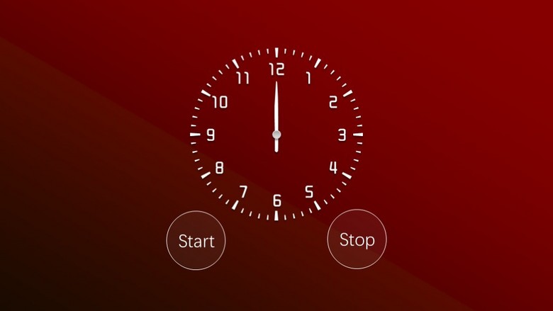 60秒倒计时红色1分钟计时器ppt钟表(图片编号