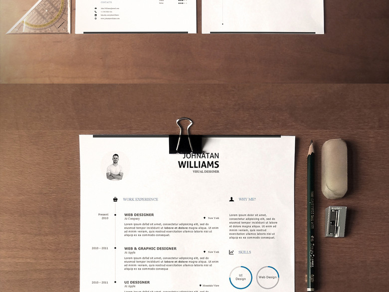 留学生英文简历A4WORD通用模板2(图片编号