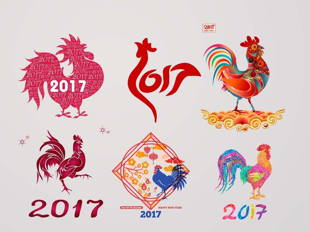 2017鸡年春节psd分层素材(图片编号:15969911)_2018图片
