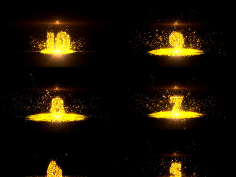 年会震撼片头倒计时PPT模板(图片编号:15970