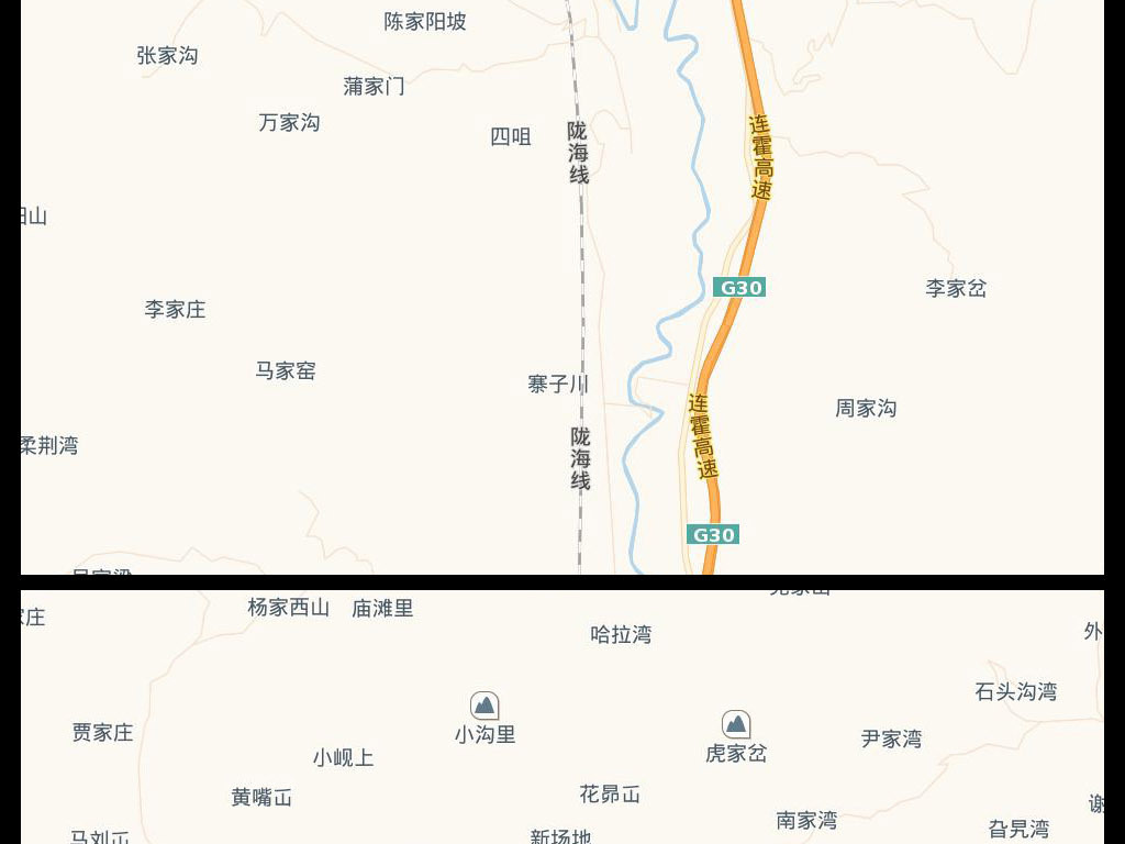 定西高清地图