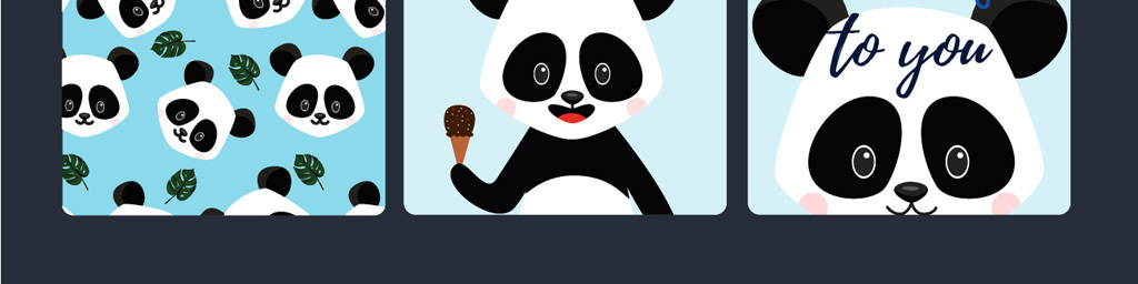 我图网提供精品流行可爱卡通小动物卡通熊猫素材下载,作品模板源文件可以编辑替换,设计作品简介: 可爱卡通小动物卡通熊猫素材 矢量图, CMYK格式高清大图,使用软件为 Illustrator CS2(.ai) 卡通