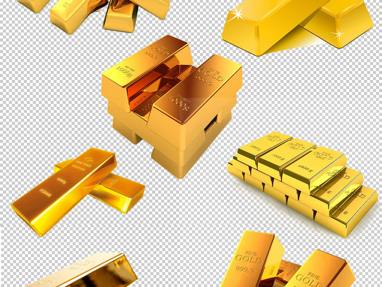 金色黄金金钻海报PNG素材(图片编号:159936