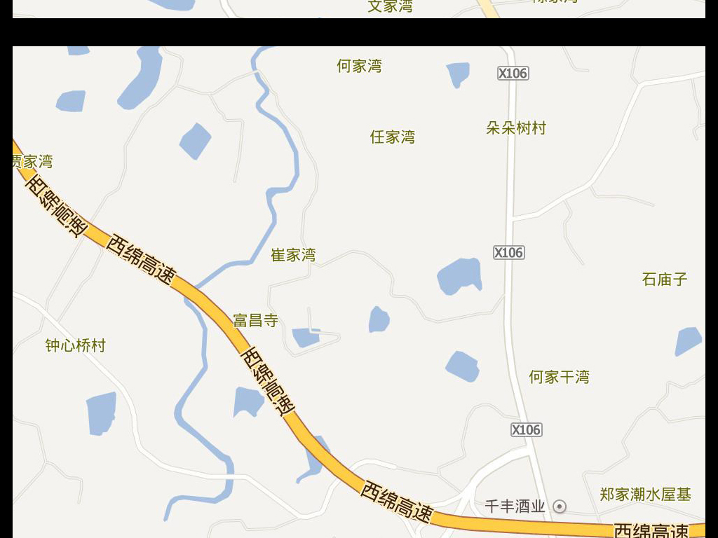 绵阳高清地图