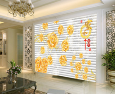 北欧简约清新淡雅手绘白桦树花鸟工笔花爱情鸟