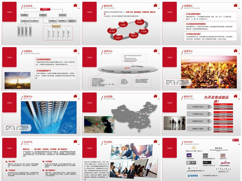 简约大气高端房地产楼盘楼宇项目介绍PPT模板