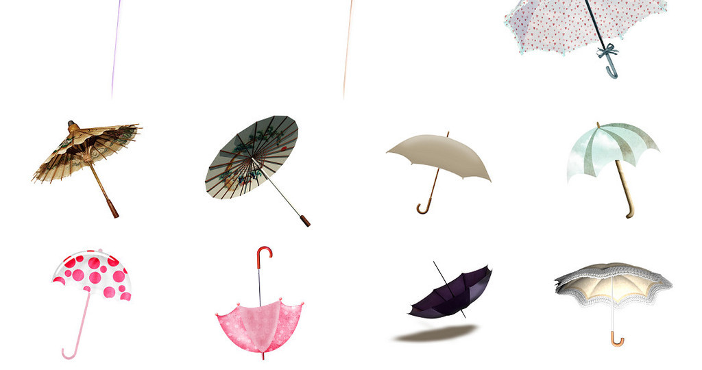 雨伞类免抠图PNG素材