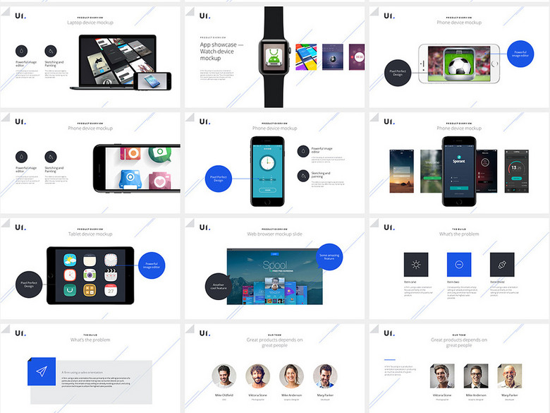 ui界面app开发项目展示PPT模板(图片编号:16