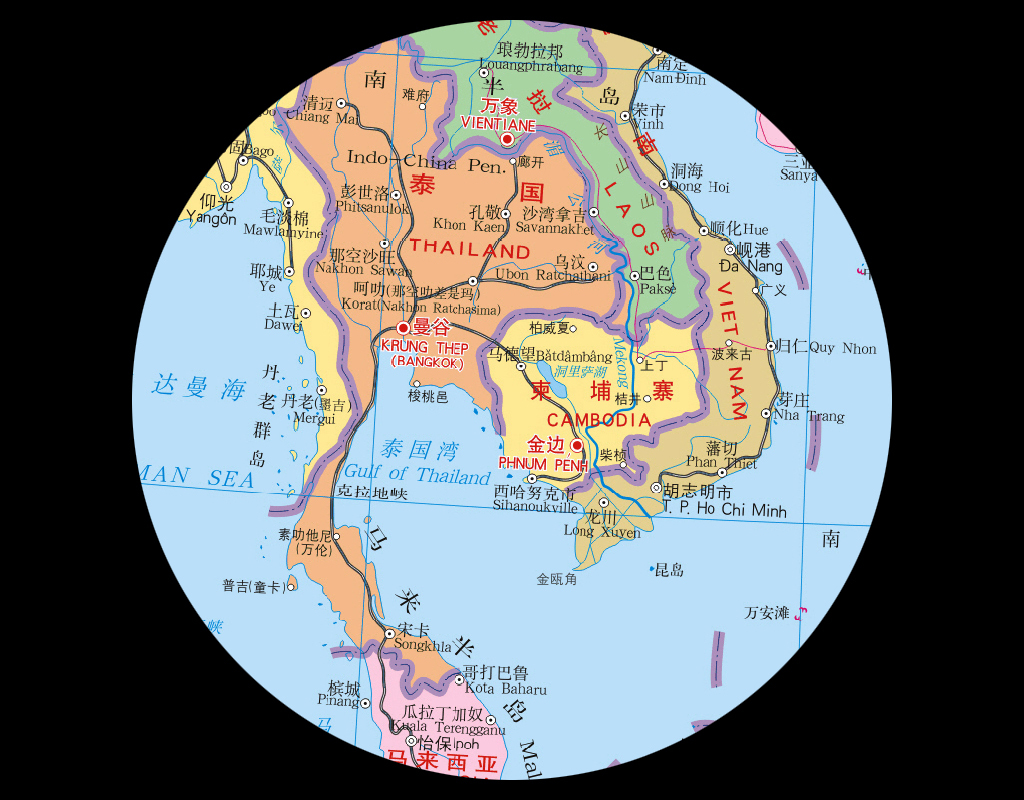 东南亚地区 地图 (图片编号:16047843)