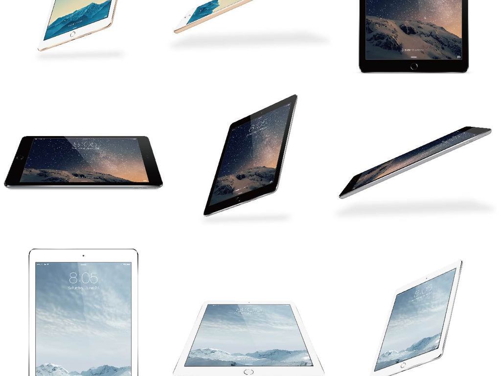 苹果平板电脑PSD模板