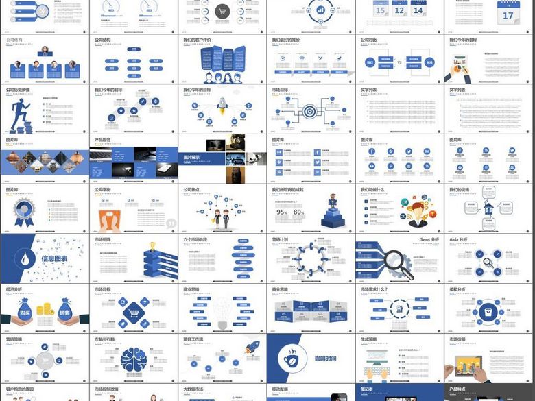 团队介绍数据销售营销案例工作总结汇报(图片