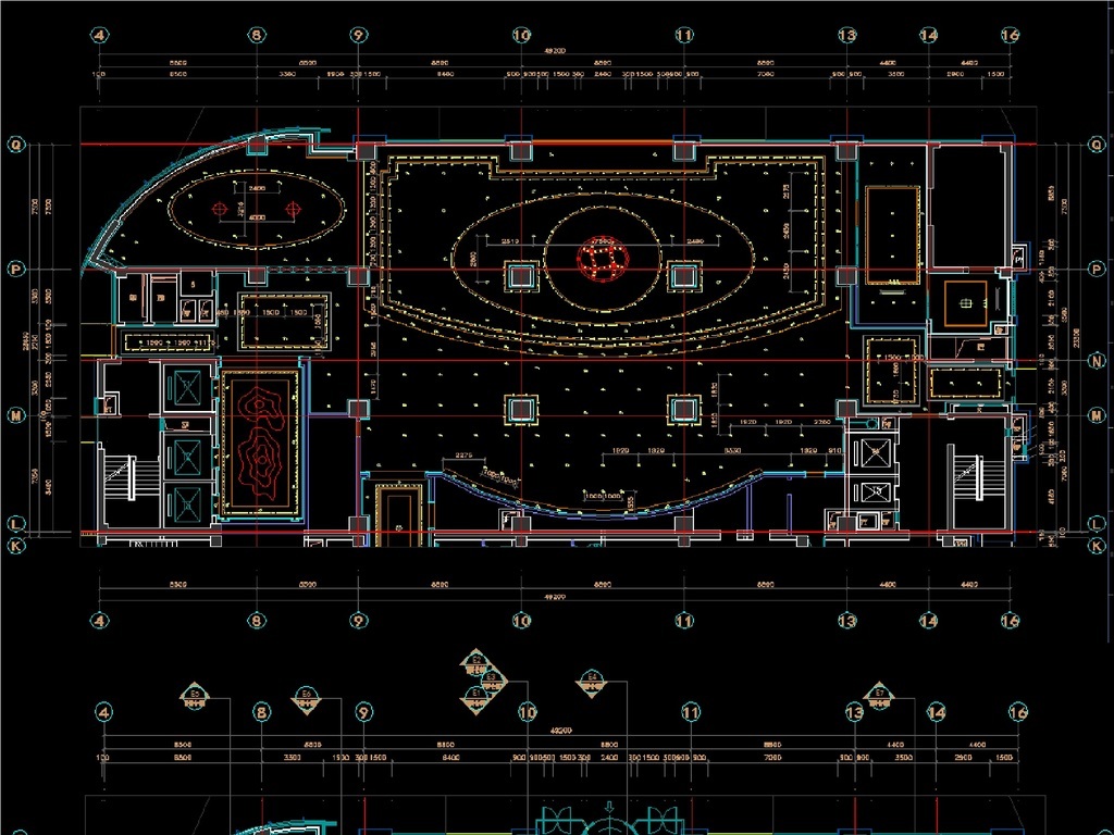 酒店设计施工图CAD