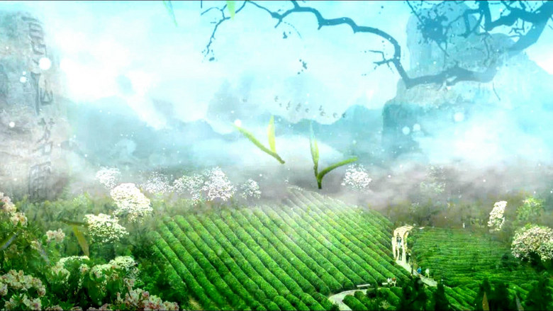 采茶舞茶艺表演舞台LED大屏动态背景(图片编