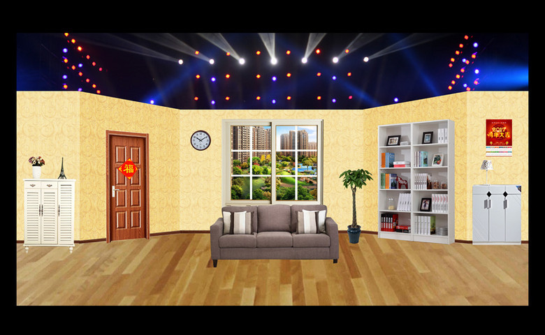 2017春晚小品舞台背景图PSD设计模板(图片编