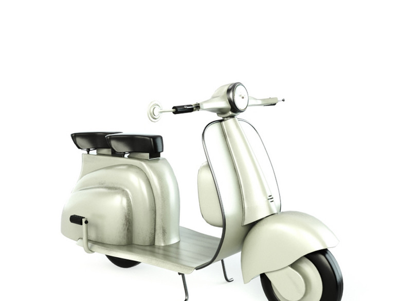 小型摩托车海底鲨鱼3D动画模型模型完整贴图