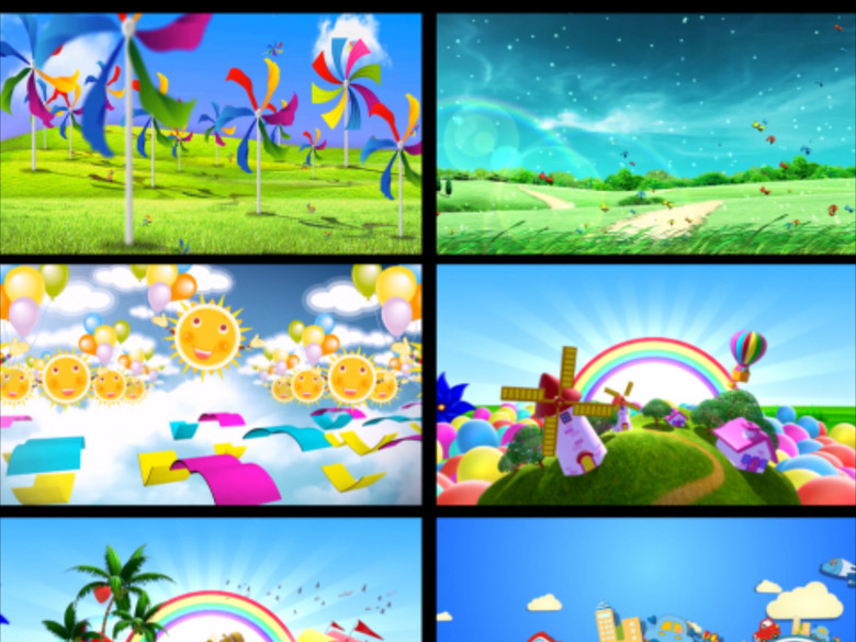 彩虹约定卡通LED视频背景(图片编号:1607240