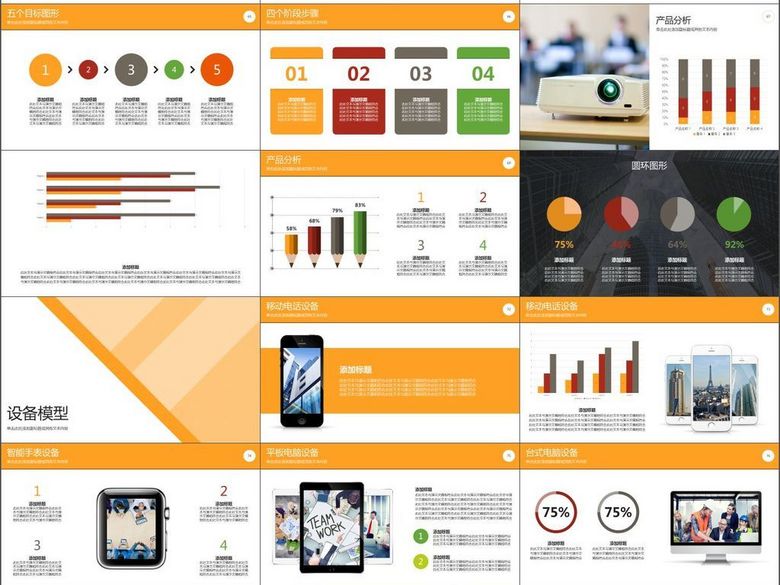 商业宣传案例产品推广工作总结汇报(图片编号