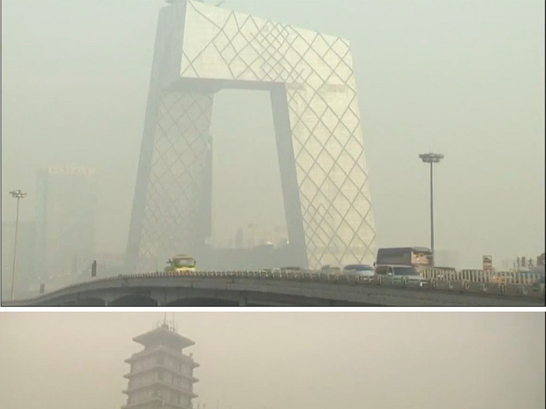城市严重雾霾环境对人们的影响视频(图片编号