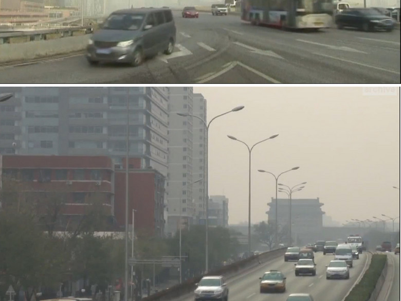 城市严重雾霾环境对人们的影响视频(图片编号