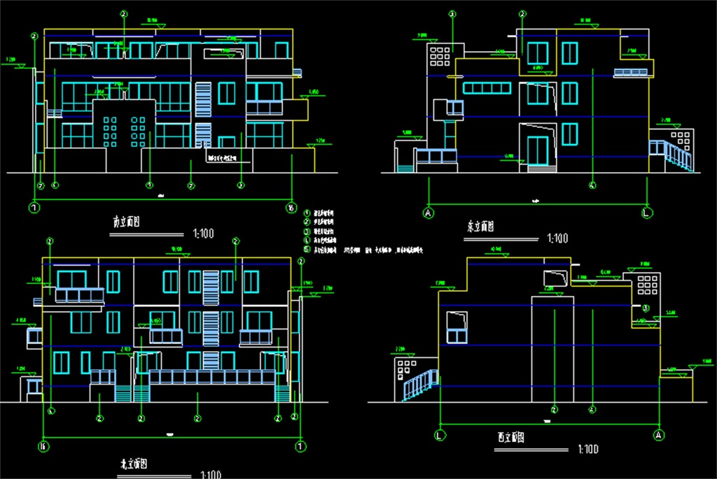 民房自建房CAD设计图