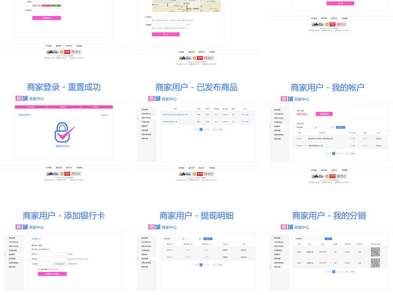 b2c商城整站html模版共32页面(图片编号:1608