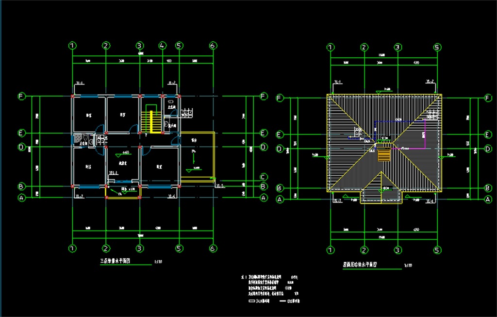 自建房民房给排水水施CAD图
