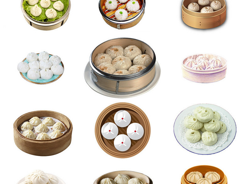 美食小笼包蒸饺免抠素材图片2(图片编号:1610
