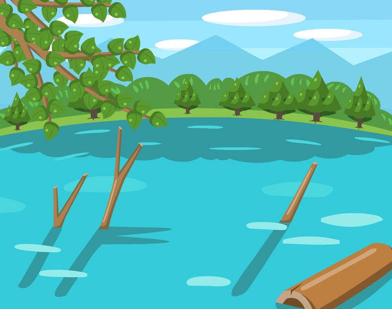 flash钓鱼游戏池塘鱼竿界面多个场景(图片编号