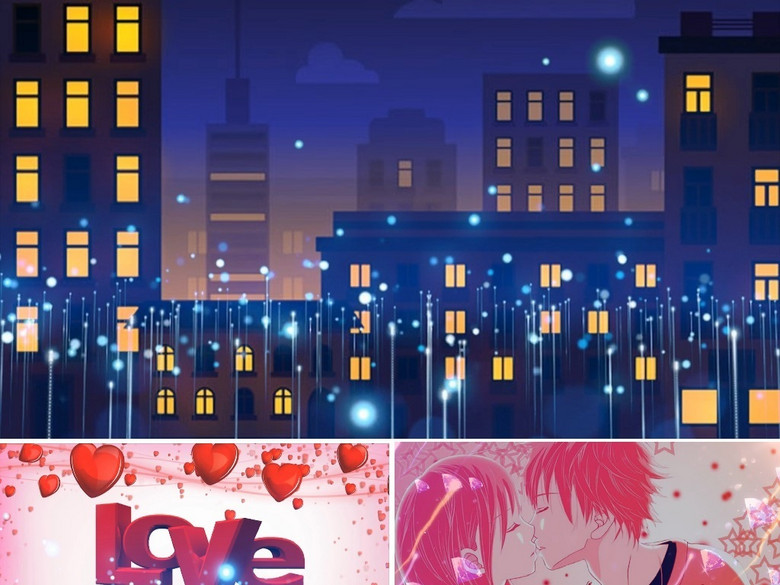 配乐成品歌曲小酒窝舞台背景视频(图片编号:1