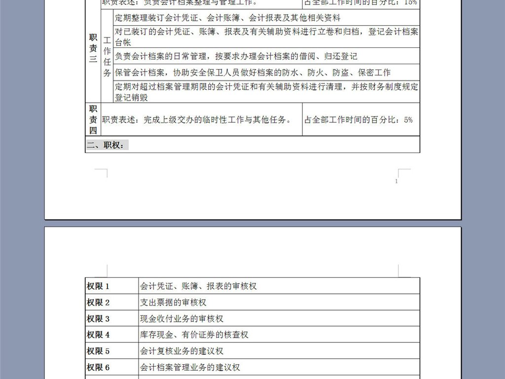 会计岗位说明书_收入会计职位说明书(2)