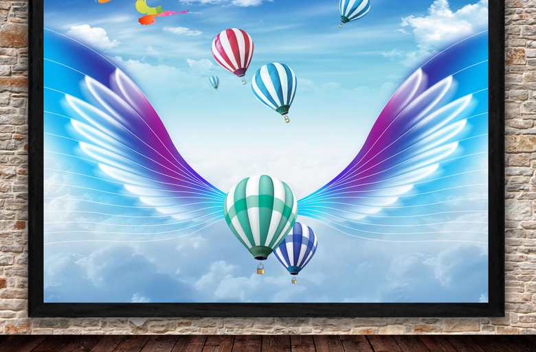 放飞梦想共创辉煌劢志海报展板广告设计(图片