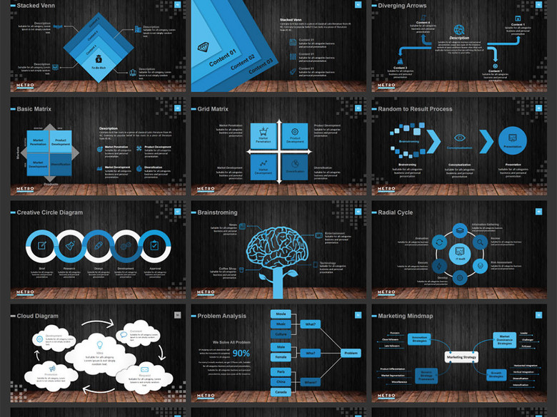 【100P】木质纹理大气创意项目产品发布会P