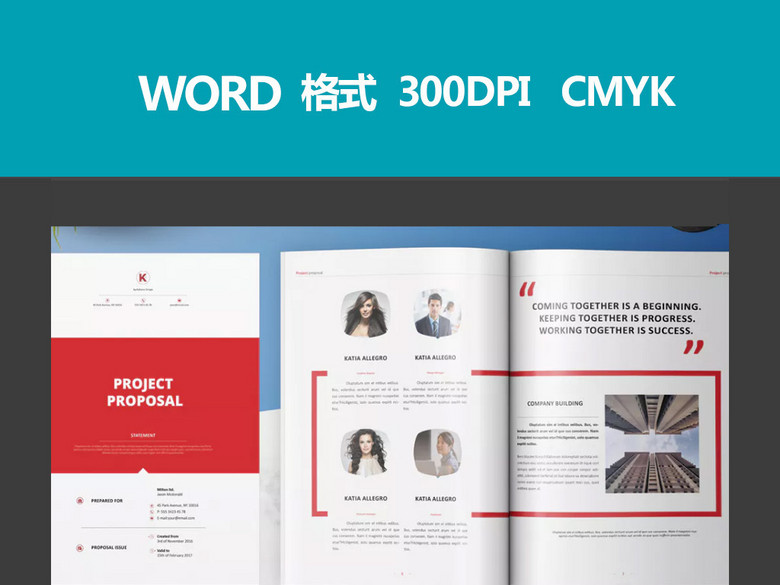 司简介WORD提案版式设计模板项目建议书wo