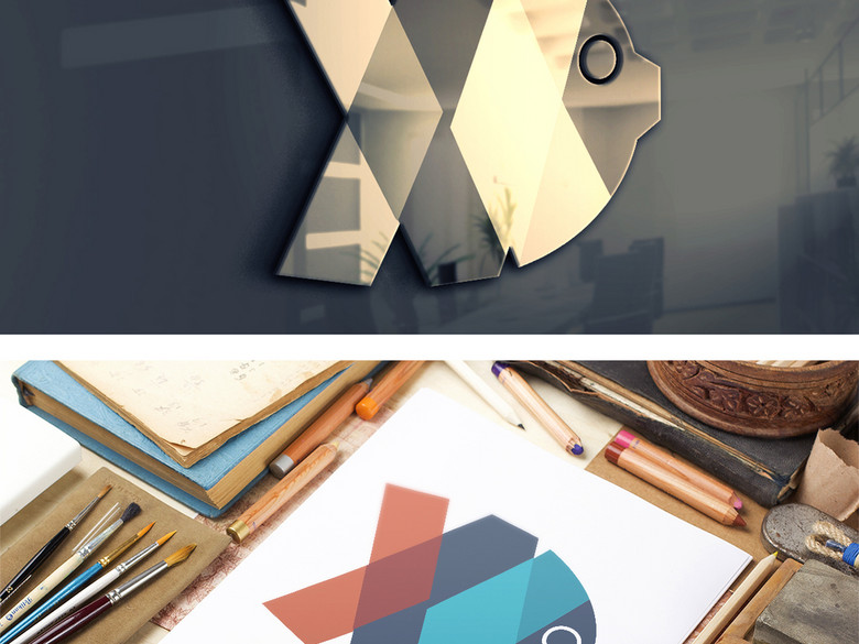 创意鱼logo标志男鞋男装箱包服饰配件(图片编