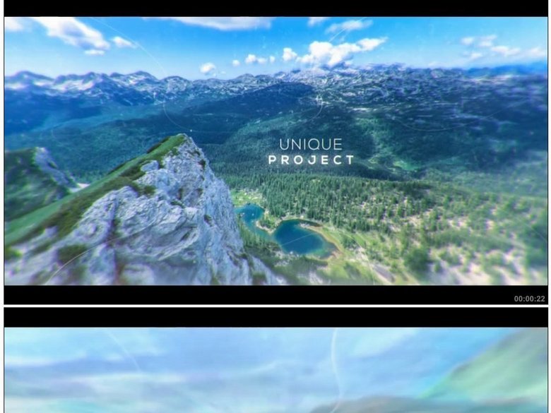 广告宣传片头动态转场影集相册AE模板(图片编