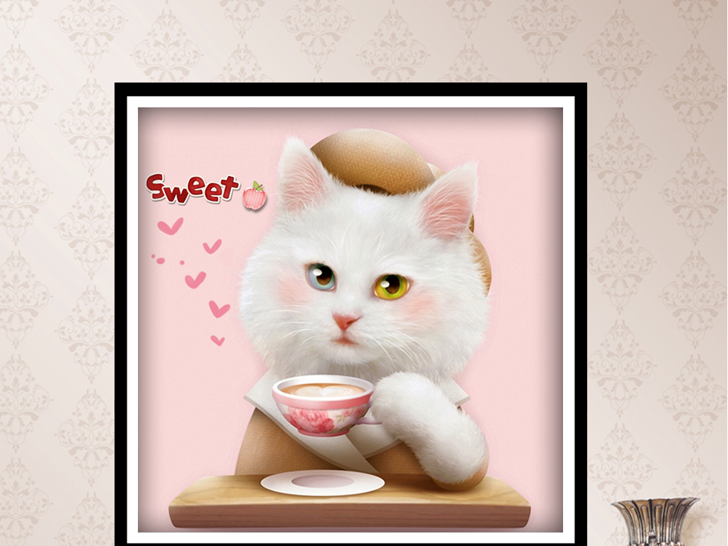 我图网提供精品流行可爱卡通手绘猫咪无框画素材下载,作品模板源文件可以编辑替换,设计作品简介: 可爱卡通手绘猫咪无框画 位图, RGB格式高清大图,使用软件为 Photoshop CS6(.psd) 可爱卡通手绘猫咪