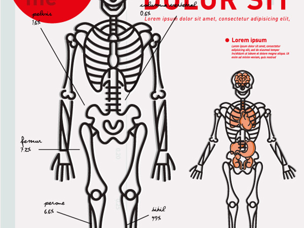 人物人体信息分析图表aieps素材