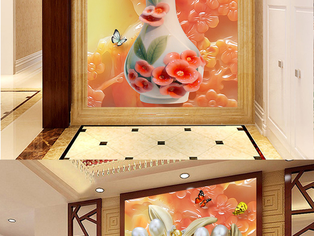 我图网提供精品流行浮雕花瓶插花珠宝玉兰花玄关过道隔断素材下载,作品模板源文件可以编辑替换,设计作品简介: 浮雕花瓶插花珠宝玉兰花玄关过道隔断 位图, RGB格式高清大图,使用软件为 Photoshop CS5(.psd) 陶瓷瓶 花瓶