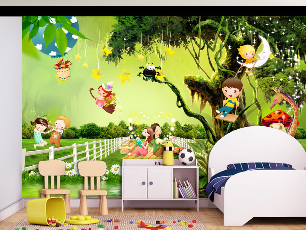 我图网提供精品流行唯美儿童房3D卡通儿童房背景墙壁画素材下载,作品模板源文件可以编辑替换,设计作品简介: 唯美儿童房3D卡通儿童房背景墙壁画 位图, RGB格式高清大图,使用软件为 Photoshop CS6(.psd)